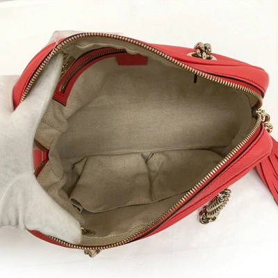 Shop Gucci Soho Red Leather Shopper Bag ()