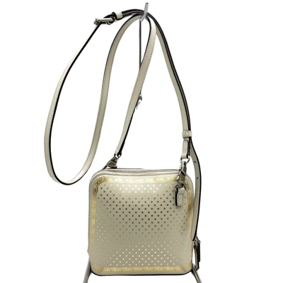 Shop Gucci White Leather Shopper Bag ()