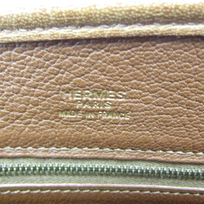 Shop Hermes Hermès Brown Leather Tote Bag ()