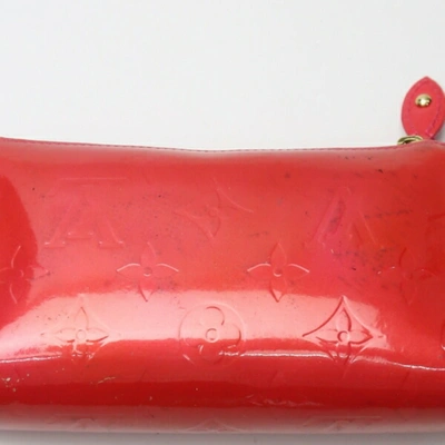 Pre-owned Louis Vuitton Cosmetic Pouch Pink Patent Leather Clutch Bag ()