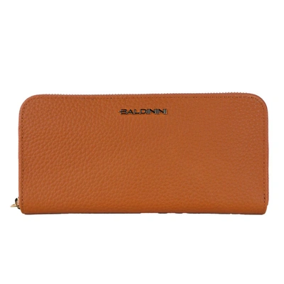 Shop Baldinini Trend Orange Leather Wallet