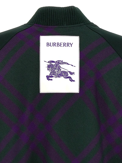 Shop Burberry Check Reversible Bomber Jacket Casual Jackets, Parka Multicolor