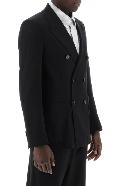 Shop Ami Alexandre Mattiussi Ami Alexandre Matiussi Double-breasted Wool Jacket For Men Men In Black