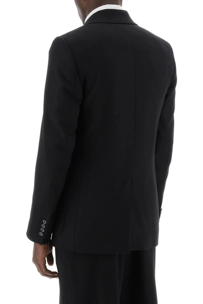Shop Ami Alexandre Mattiussi Ami Alexandre Matiussi Double-breasted Wool Jacket For Men Men In Black