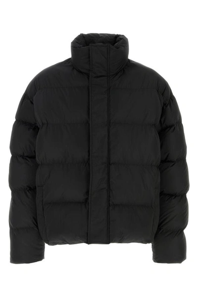 Shop Balenciaga Man Black Polyester Padded Jacket