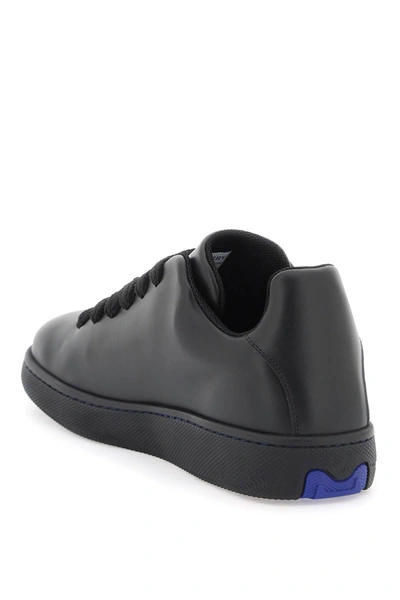 Shop Burberry Leather Sneaker Storage Box Men In Black