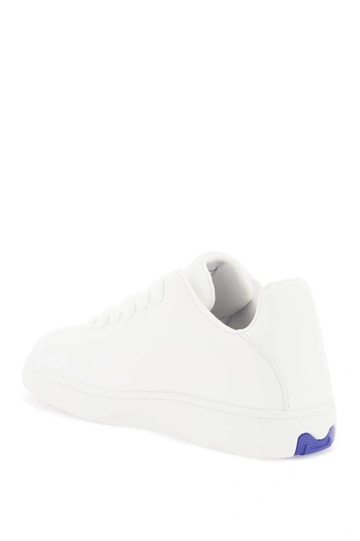 Shop Burberry Leather Sneaker Storage Box Men In White