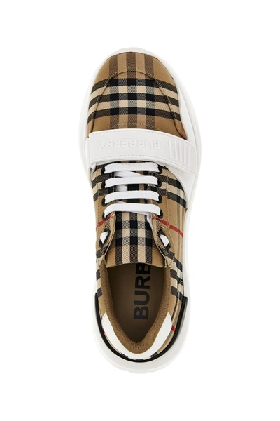 Shop Burberry Men 'new Regis' Sneakers In Multicolor