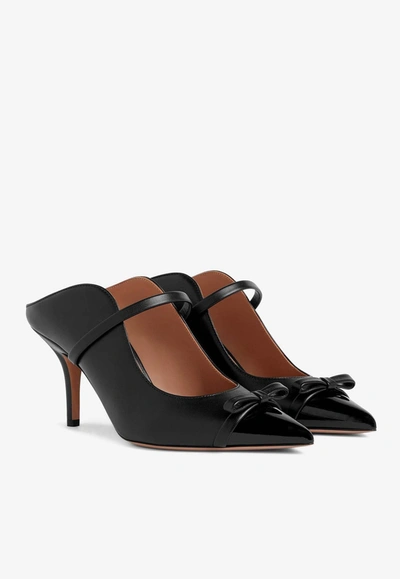 Shop Malone Souliers Blanca 70 Leather Mules In Black