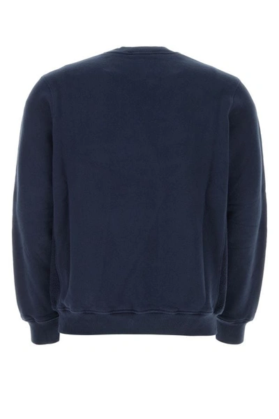 Shop Casablanca Unisex Navy Blue Cotton Sweatshirt