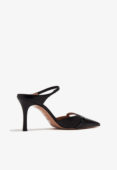 Shop Malone Souliers Bonnie 80 Leather Mules In Black