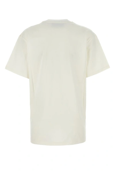 Shop Gucci Woman Ivory Cotton T-shirt In White