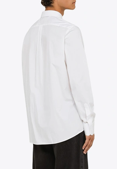 Shop Dolce & Gabbana Classic Long-sleeved Shirt In White