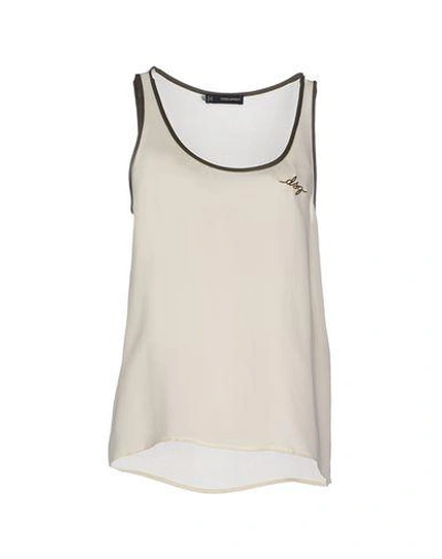 Shop Dsquared2 Tops In Ivory