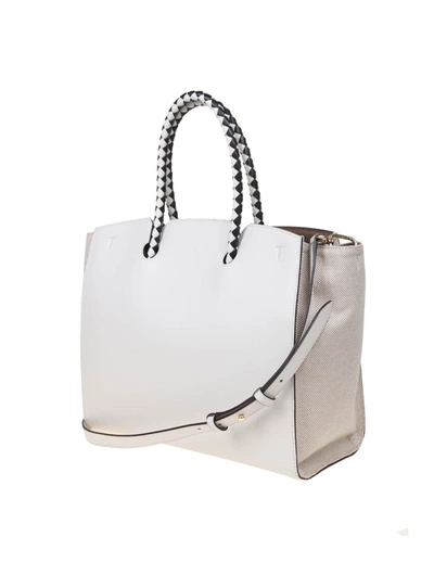 Shop Furla Semi-rigid Shopping Bag In Black / Grey