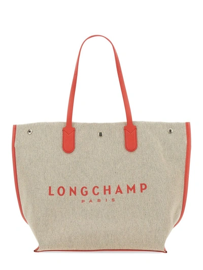 Shop Longchamp Bags In Red/neutrals