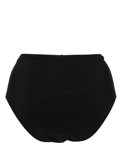 Shop Tory Burch High-wasited Swim Bottom In Black