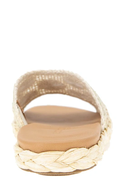 Gentle Souls By Kenneth Cole Tristan Woven Raffia Sandal In Ice Woven