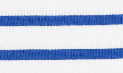 Nordstrom Kids' Stripe Baby Tee In White- Blue Resort Stripe