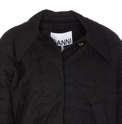 Shop Ganni Jackets In Black