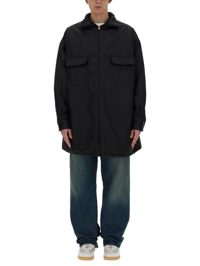 Shop Mm6 Maison Margiela Quilted Jacket In Black