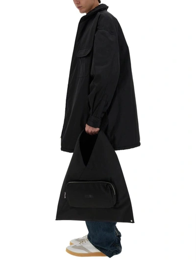 Shop Mm6 Maison Margiela Quilted Jacket In Black