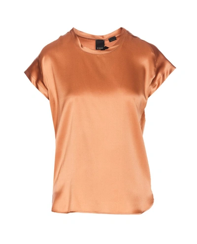 Shop Pinko T-shirts And Polos In Brown