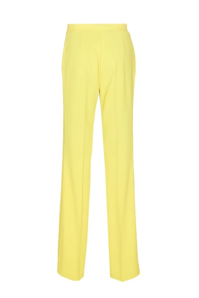 Shop Pinko Trousers In Yellow