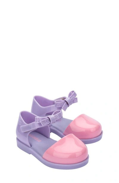 Shop Melissa Kids' Amy Ankle Strap Flat In Lilac/ Pink