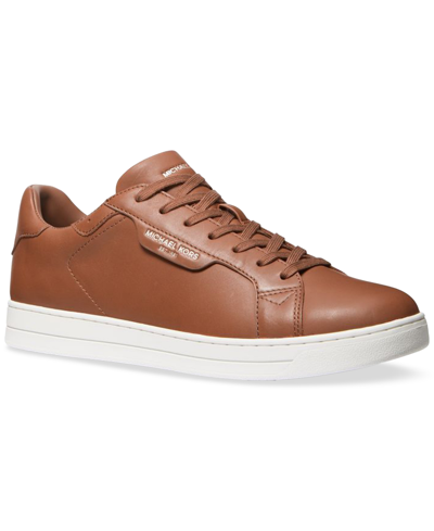Shop Michael Kors Men's Keating Lace-up Sneaker In Luggage