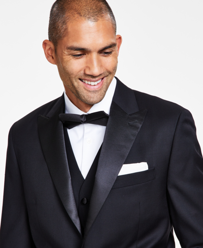 Shop Michael Kors Men's Classic-fit Stretch Tuxedo Jacket In Black