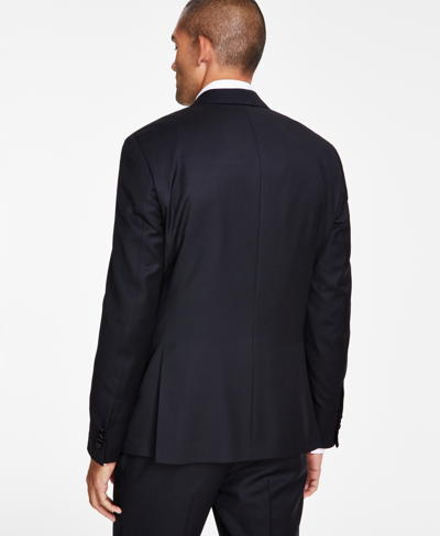 Shop Michael Kors Men's Classic-fit Stretch Tuxedo Jacket In Black