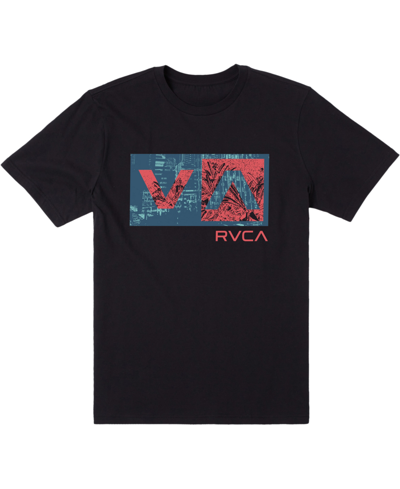 Shop Rvca Men's Balance Box Short Sleeve T-shirt In Black