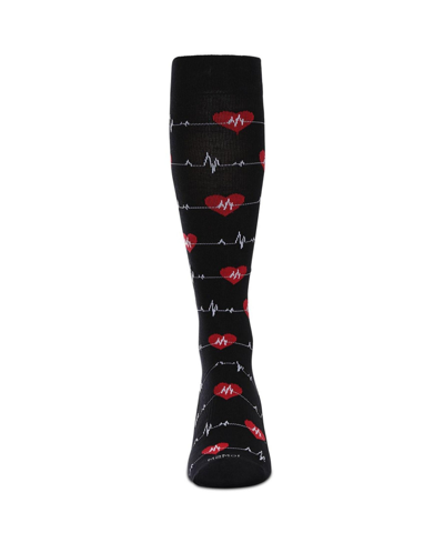 Memoi Men's Medical 8-15 Mmhg Graduated Compression Socks In Black