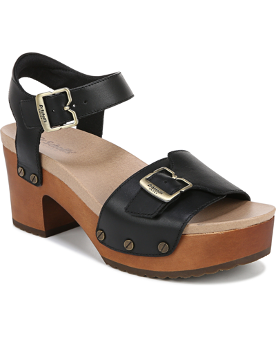 Shop Dr. Scholl's Women's Original-love Platform Sandals In Black Leather