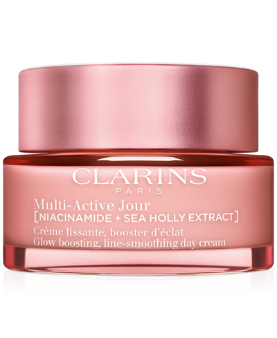 Shop Clarins Multi-active Day Moisturizer For Lines, Pores & Glow With Niacinamide In No Color