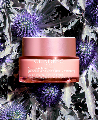 Shop Clarins Multi-active Day Moisturizer For Lines, Pores & Glow With Niacinamide In No Color