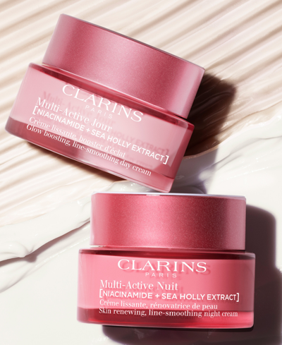 Shop Clarins Multi-active Day Moisturizer For Lines, Pores & Glow With Niacinamide In No Color