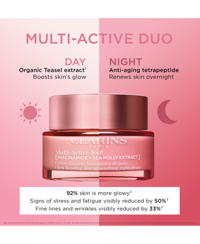 Shop Clarins Multi-active Day Moisturizer For Lines, Pores & Glow With Niacinamide In No Color