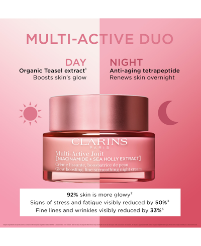 Clarins Multi Active Day Moisturizer For Lines, Pores & Glow With Niacinamide - Dry Skin 1.7 Oz. In No Color