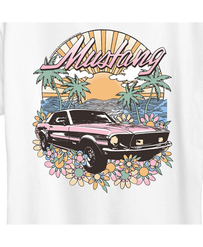 Shop Air Waves Trendy Plus Size Ford Mustang Graphic T-shirt In White