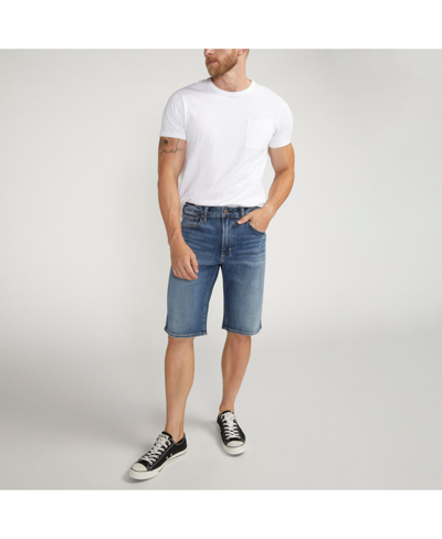 Shop Silver Jeans Co. Men's Grayson Relaxed Fit Shorts In Indigo
