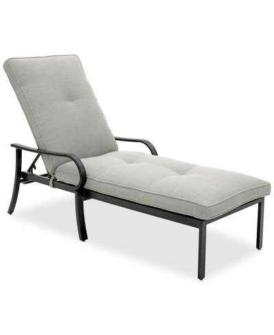 Shop Agio St Croix Outdoor Chaise In Oyster Light Grey