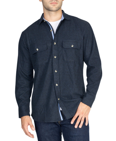 Shop Tailorbyrd Solid Sweatershirt In Indigo Blue