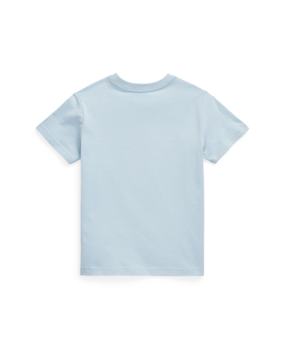 Shop Polo Ralph Lauren Toddler And Little Boys Cotton Jersey Crewneck T-shirt In Alpine Blue