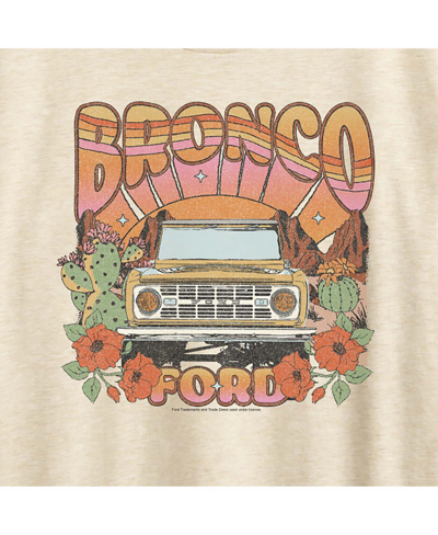 Shop Air Waves Trendy Plus Size Ford Bronco Graphic T-shirt In Beige,khaki