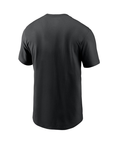 Shop Nike Men's  Black Colorado Rockies Team Wordmark T-shirt