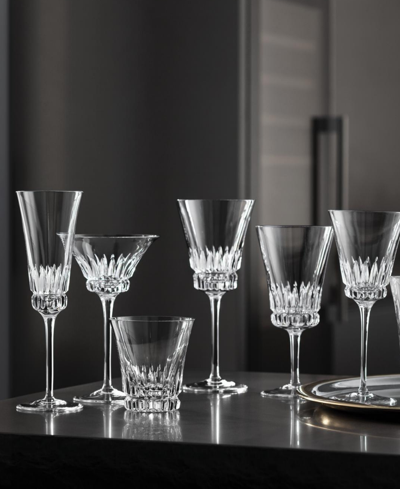 Villeroy & Boch Grand Royal Gold-tone Flute Glasses, Pair Of 2 In Clear