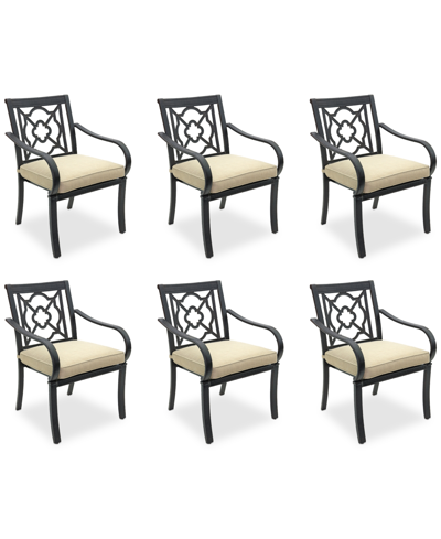 Shop Agio St Croix Outdoor 6-pc Dining Chair Bundle Set In Straw Natural
