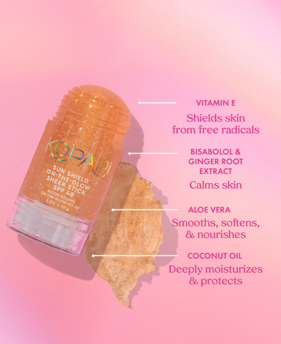 Kopari Beauty Sun Shield On-the-glow Sheer Stick Sunscreen Spf 40, 1 Oz. In No Color